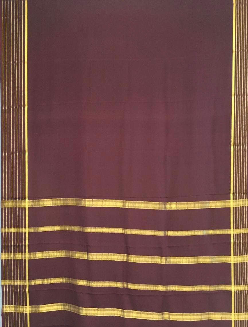 Pure Mysore Crepe Saree (Product Code: 4413-04)