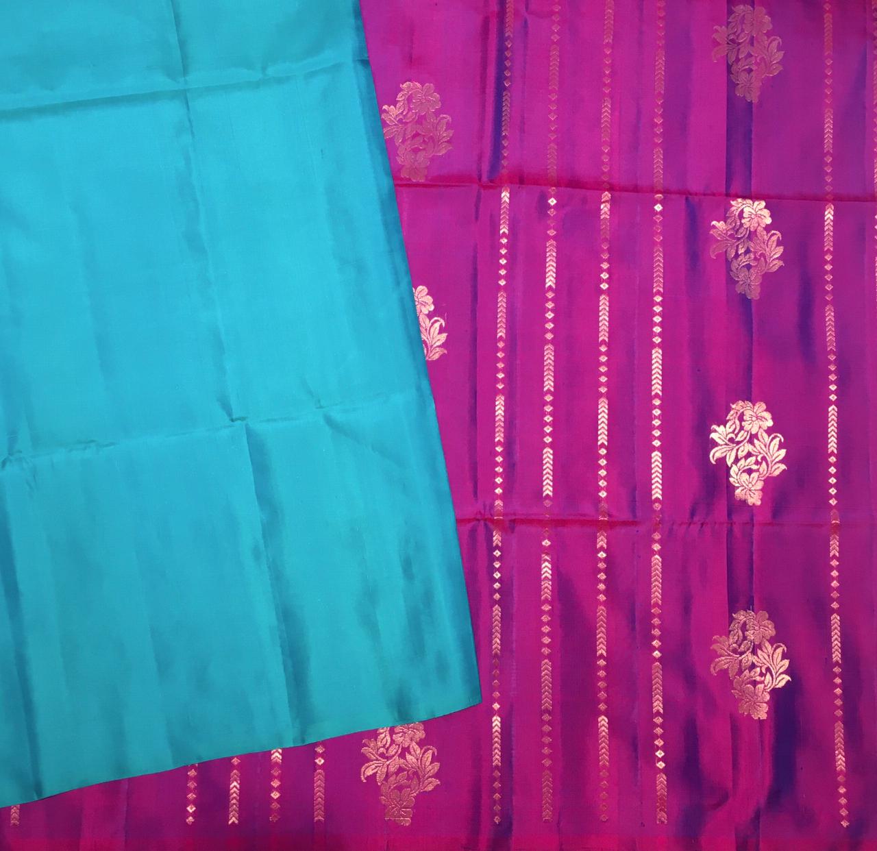 Pure kanjivaram soft silk saree (Product code: 3348)