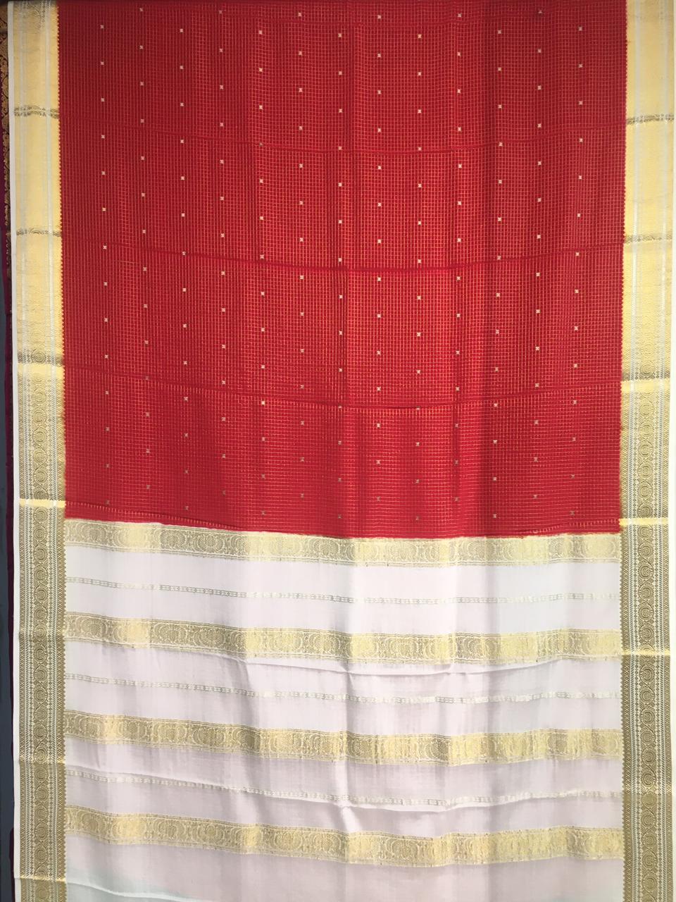 Pure Mysore Crepe Saree (Product Code: 4416-03)