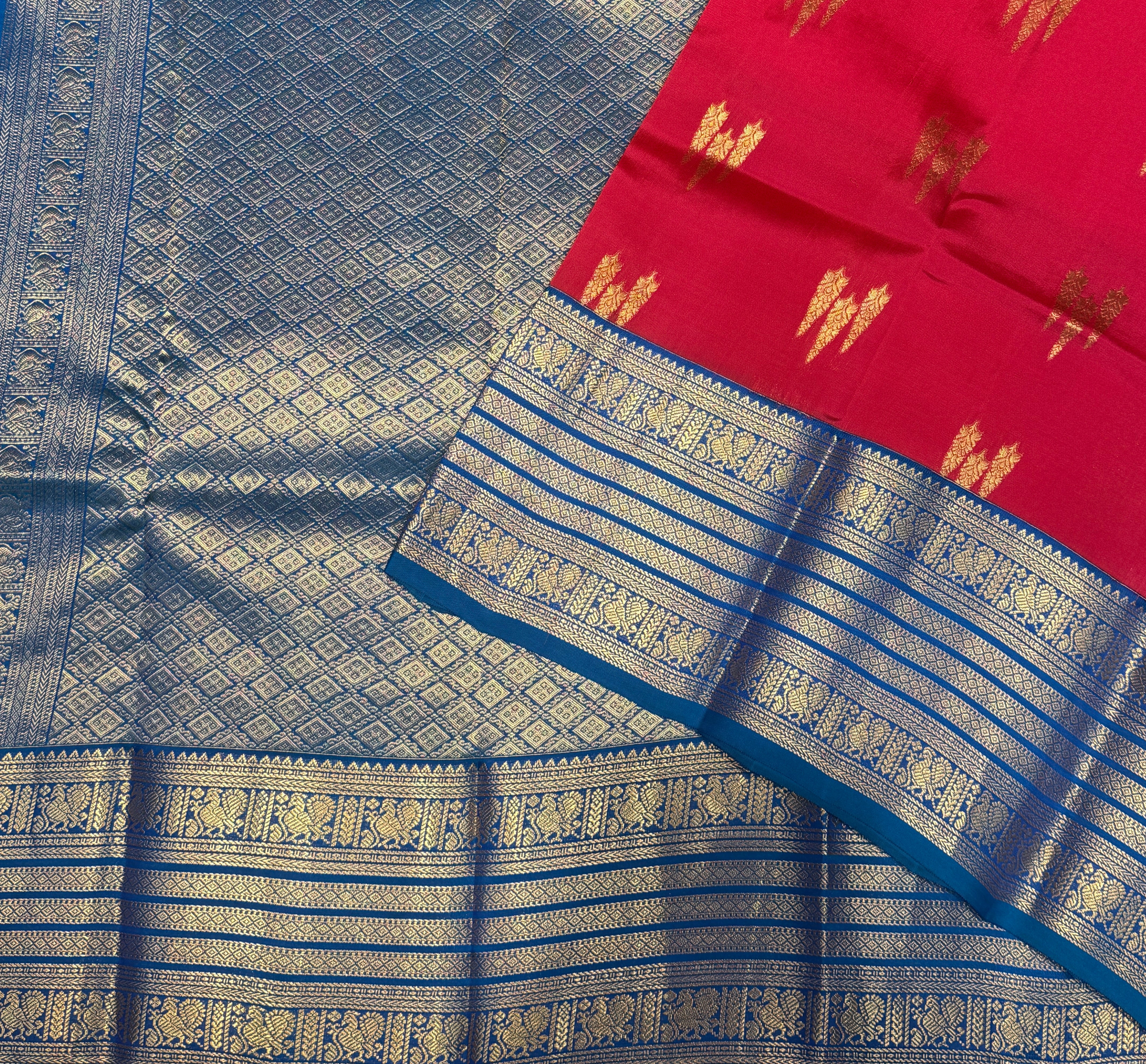 Pure Mix Kanjivaram Silk Saree (Product Code: 4890)