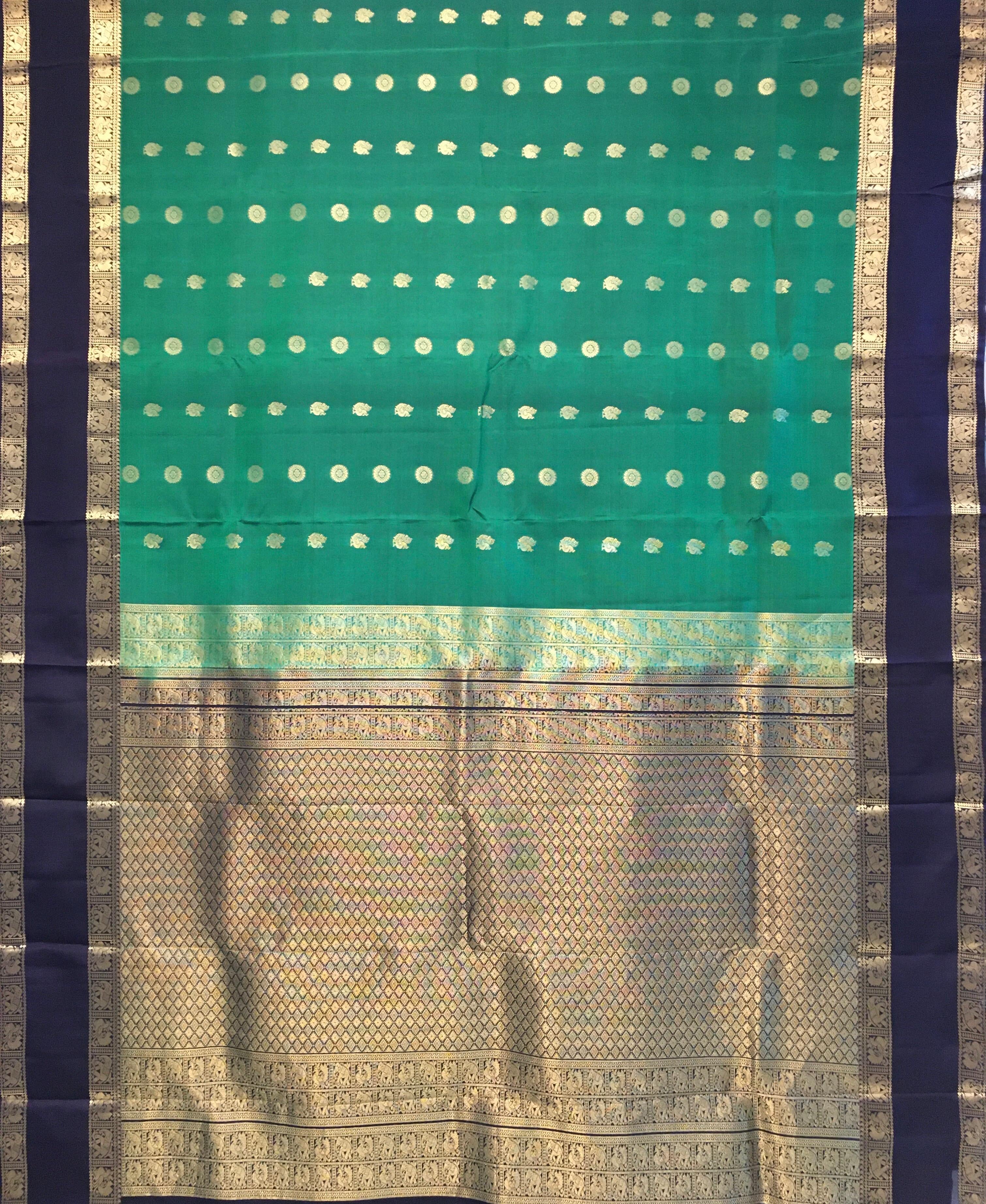Pure Mix Kanjivaram Silk Saree (Product Code: 4221)