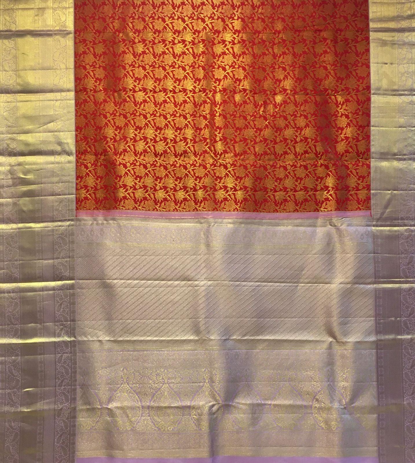 Pure kanjivaram bridal silk saree (Product code: 3123)