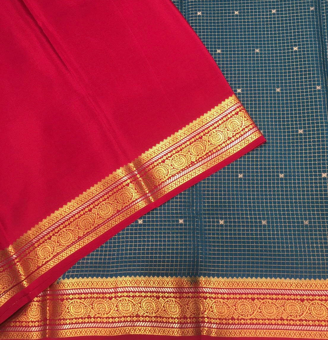 Pure Mysore Crepe Saree (Product Code : 4416-02)
