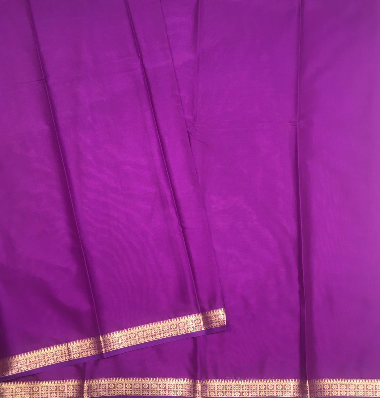 Semi Mysore crepe saree (product code:4091-05)