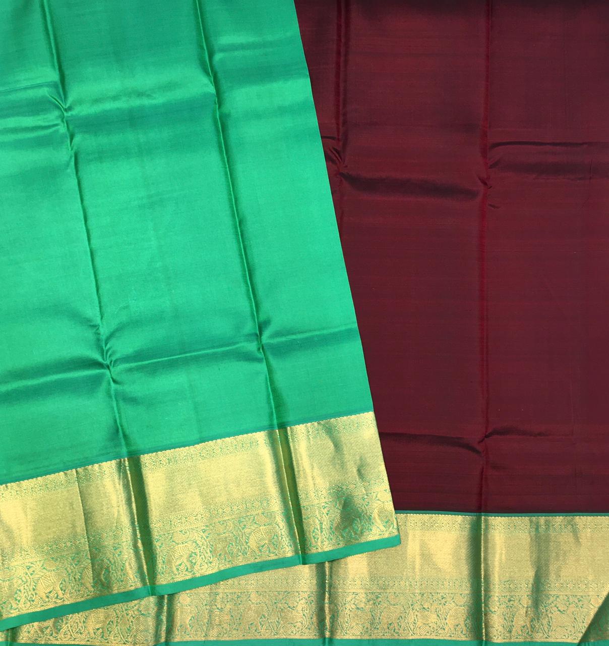 Pure Korvai Kanjivaram Silk Saree (Product Code: A39510
