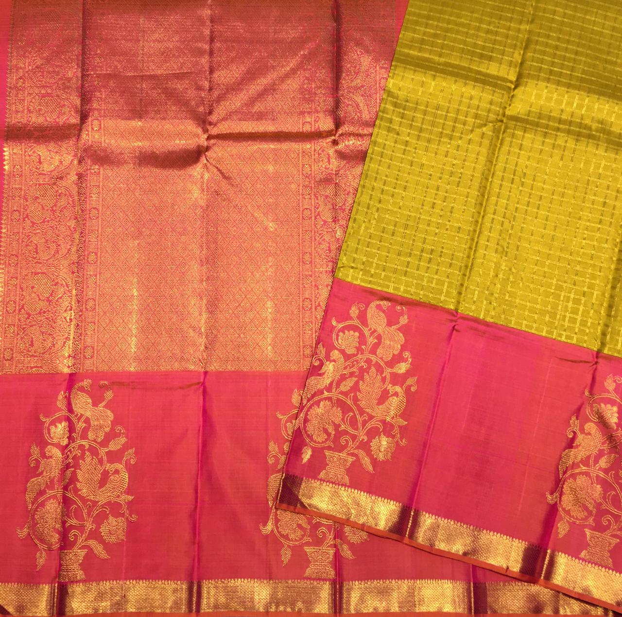 Pure kanjivaram traditional silk saree(product code:1893)