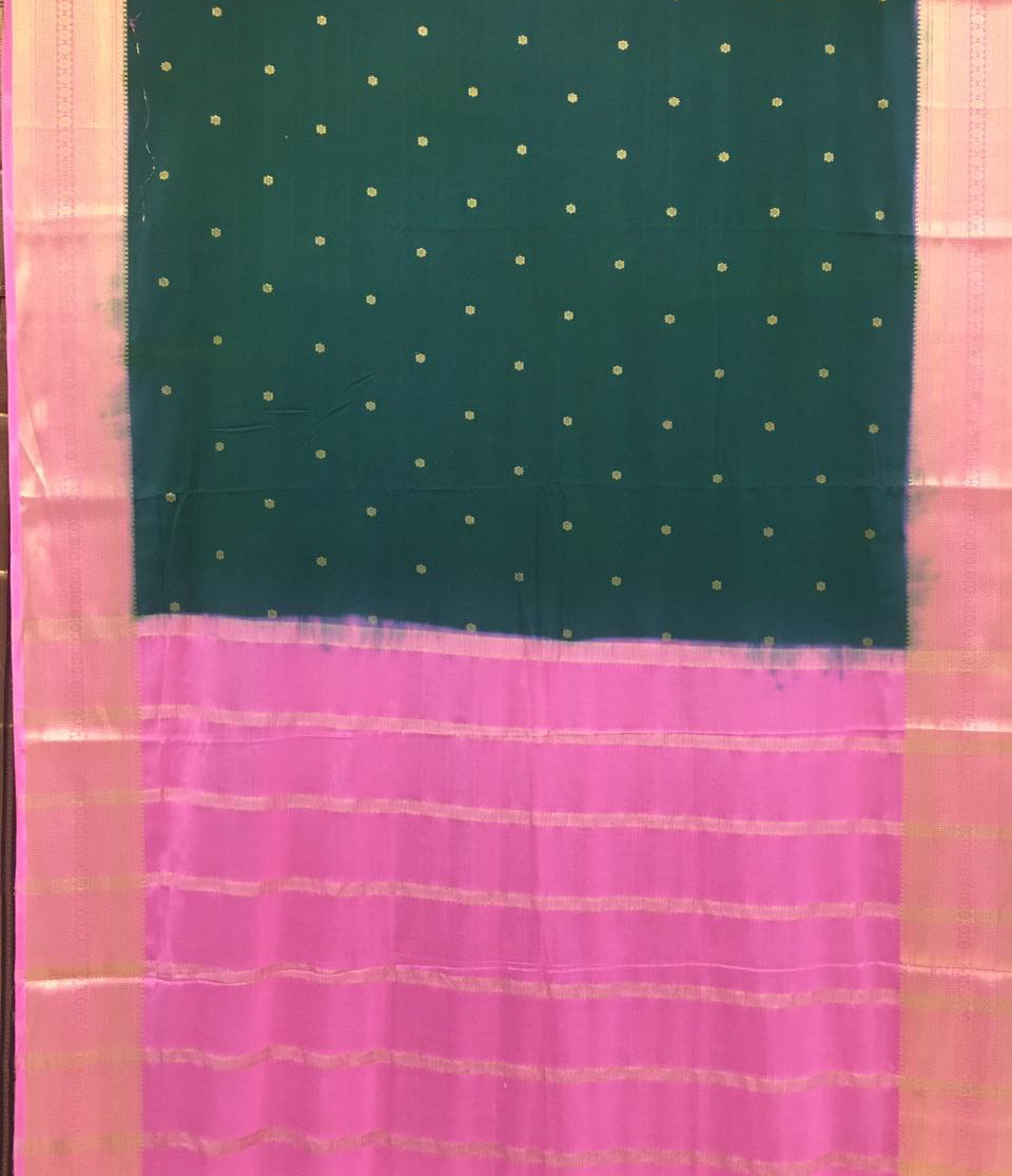 Semi Mysore Crepe Saree (Product Code : 3359-02)