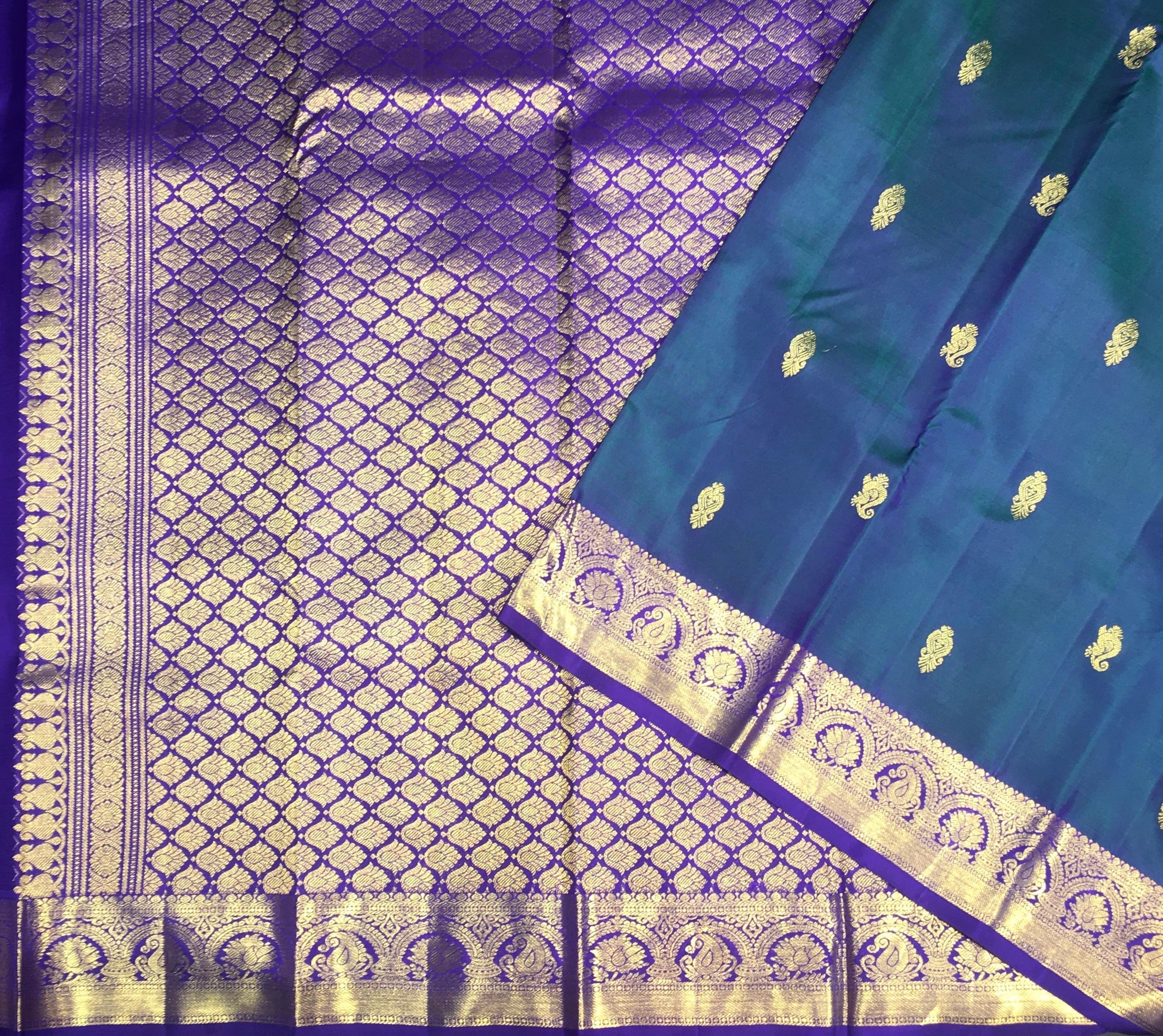 Pure Traditional Kanjivaram Silk Saree (Product Code: 4675)