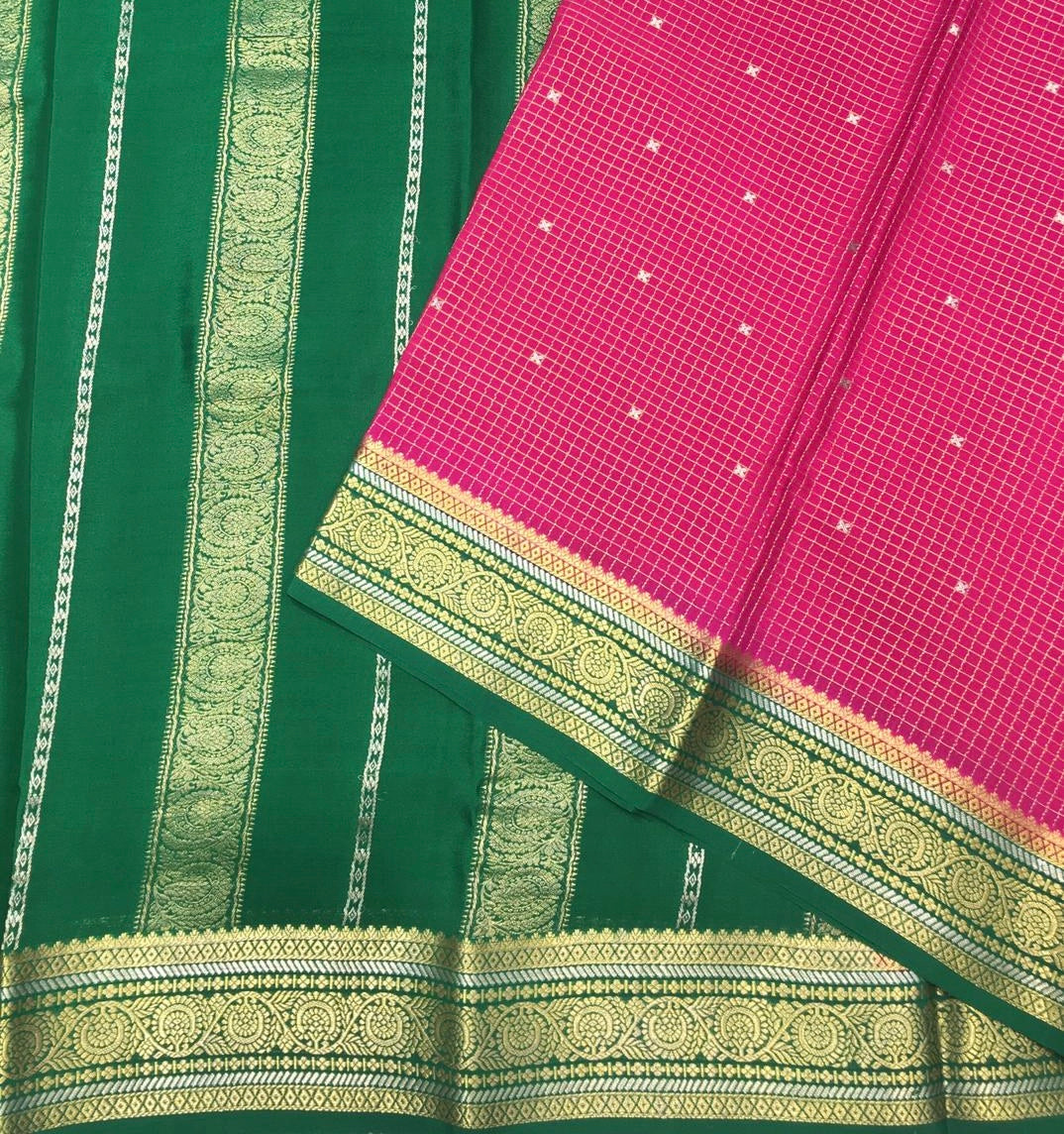 Pure Mysore Crepe Saree (Product Code : 4416-01)