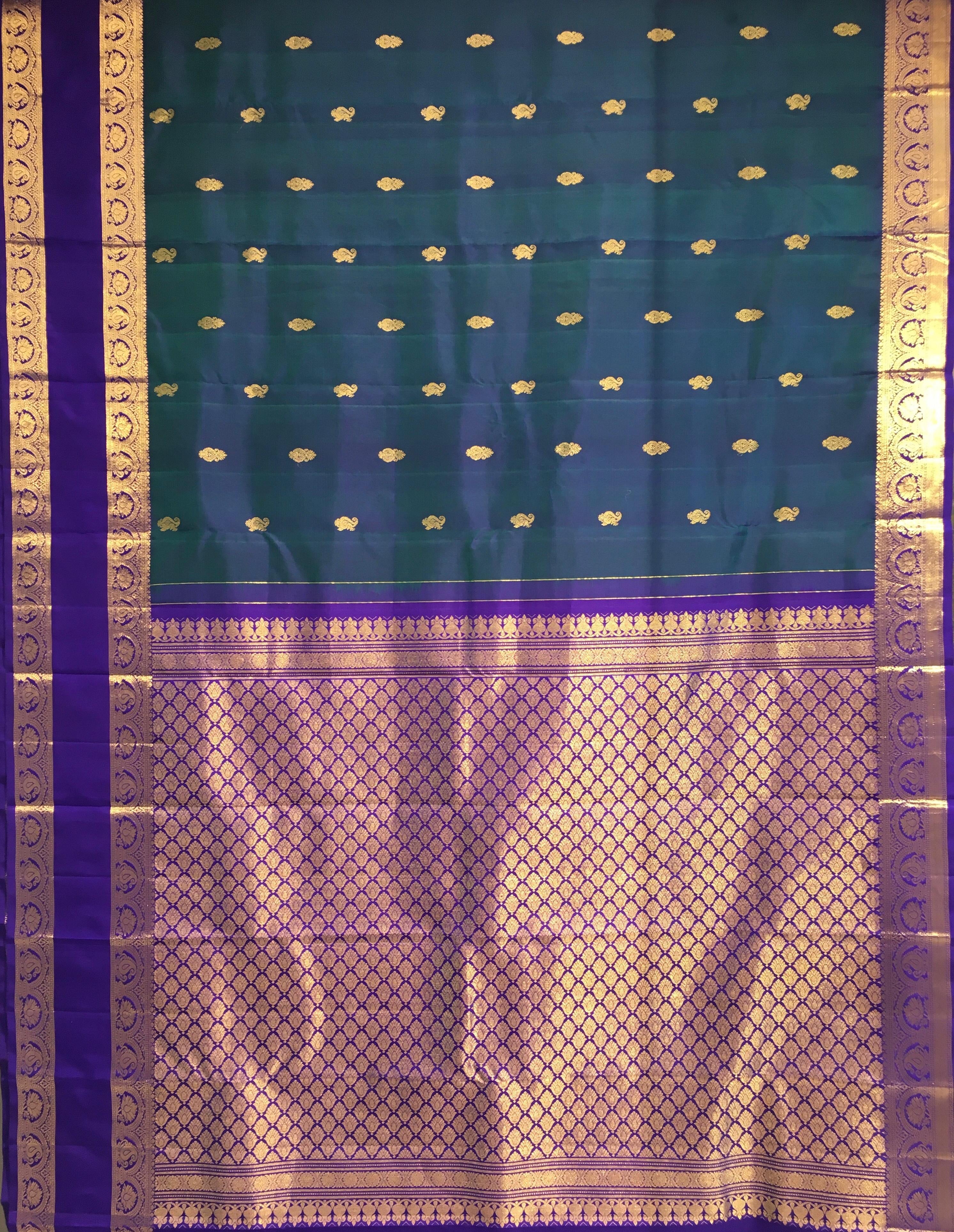 Pure Traditional Kanjivaram Silk Saree (Product Code: 4675)