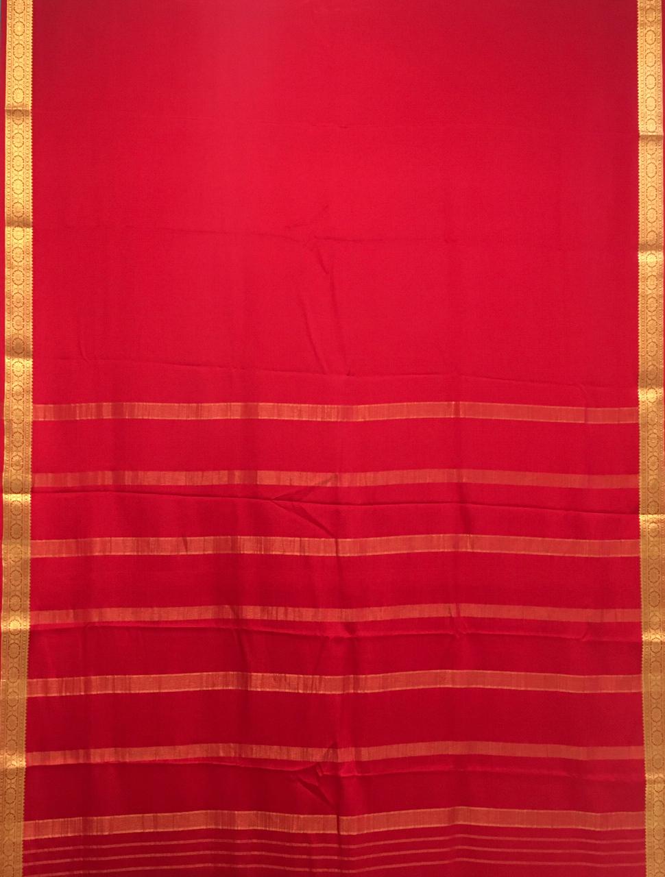 Pure Mysore crepe saree (Product Code:3550)