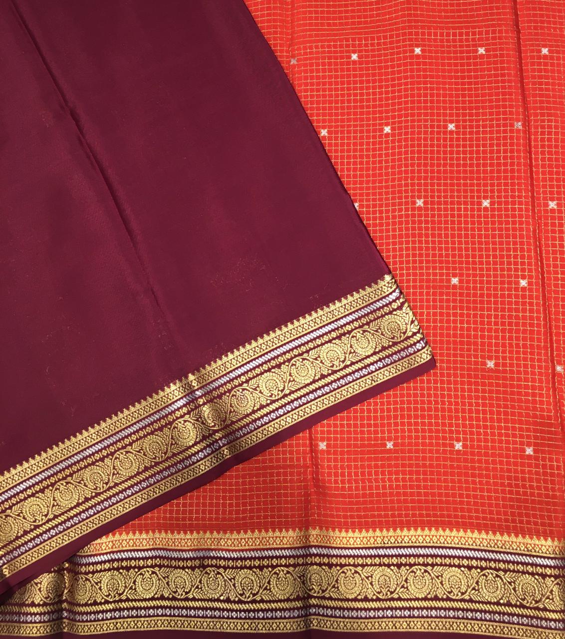 Pure Mysore Crepe Saree (Product Code: 4416-06)