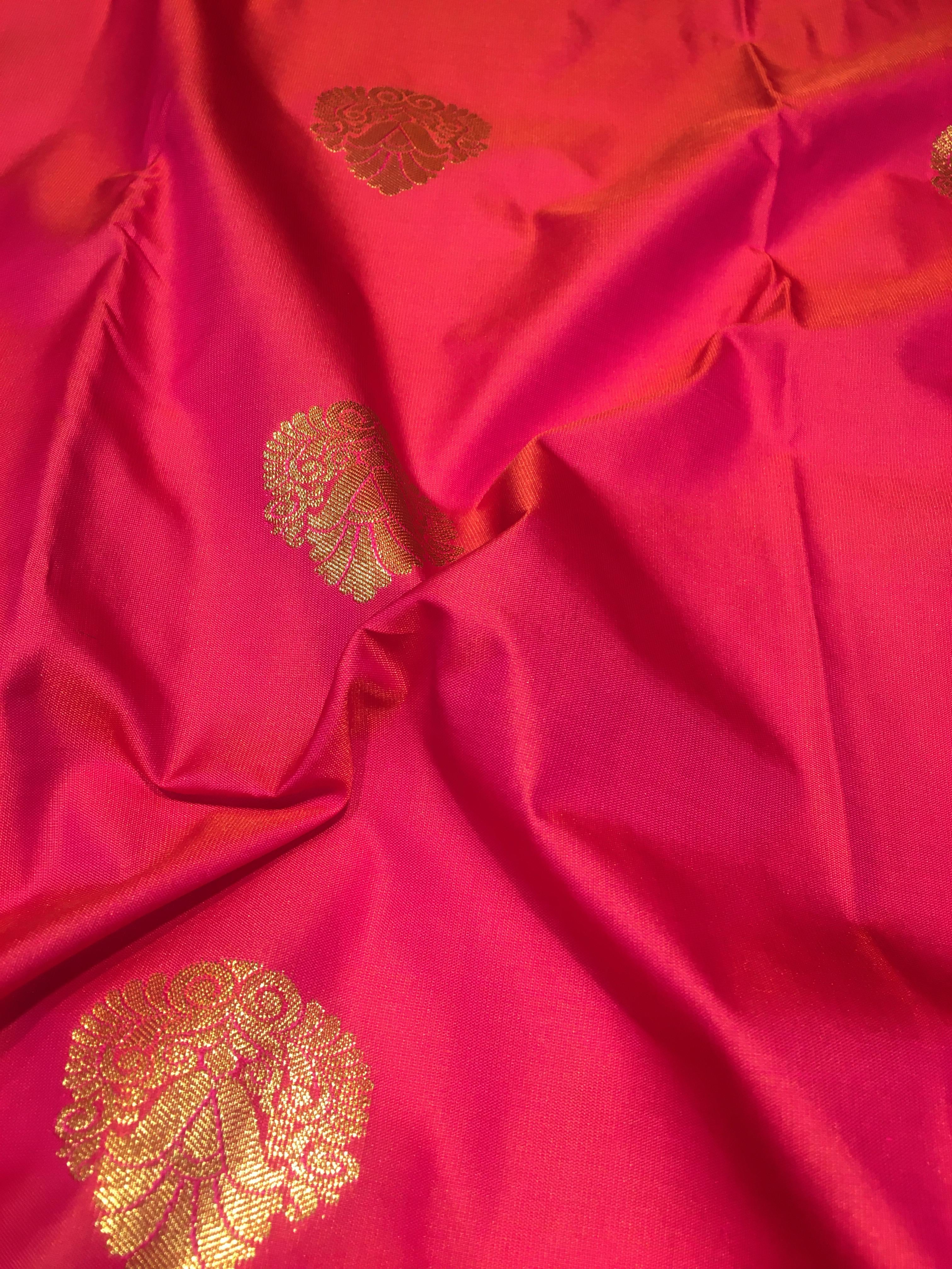 Semi Kanjivaram Saree (Product Code: 4681)