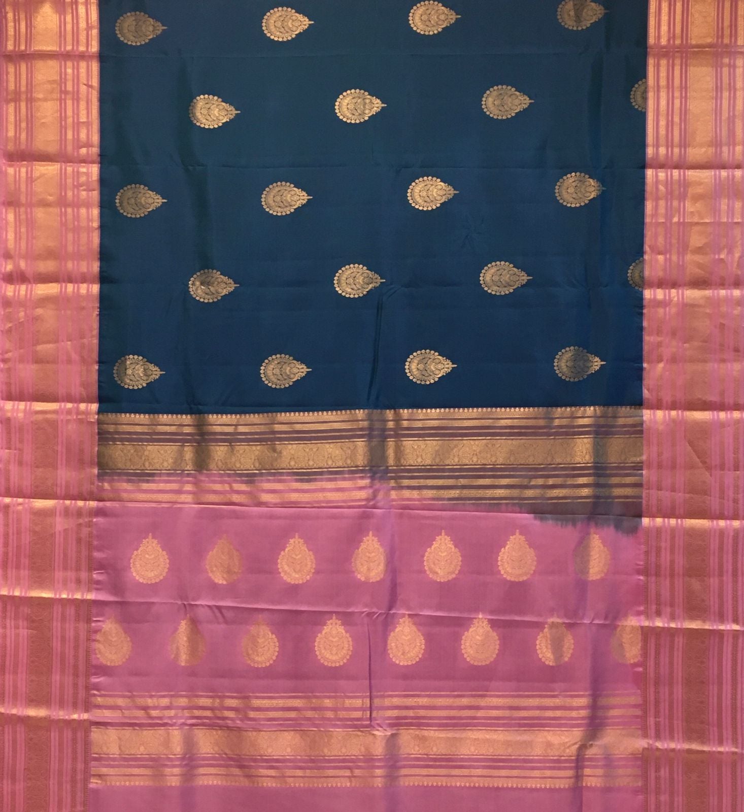 Pure mix Kanchipuram silk saree (product code:3690)