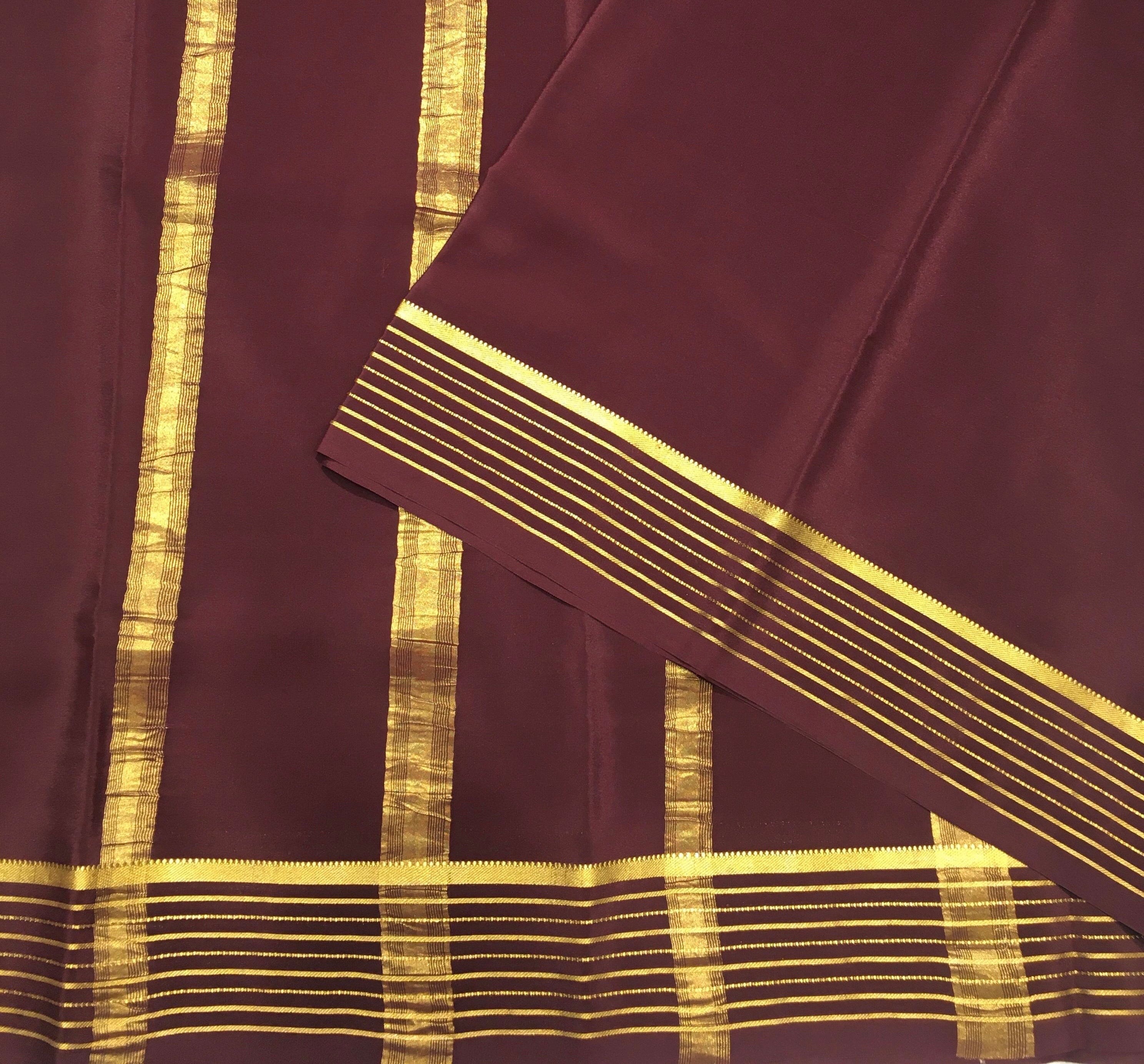 Pure Mysore Crepe Saree (Product Code: 4413-04)