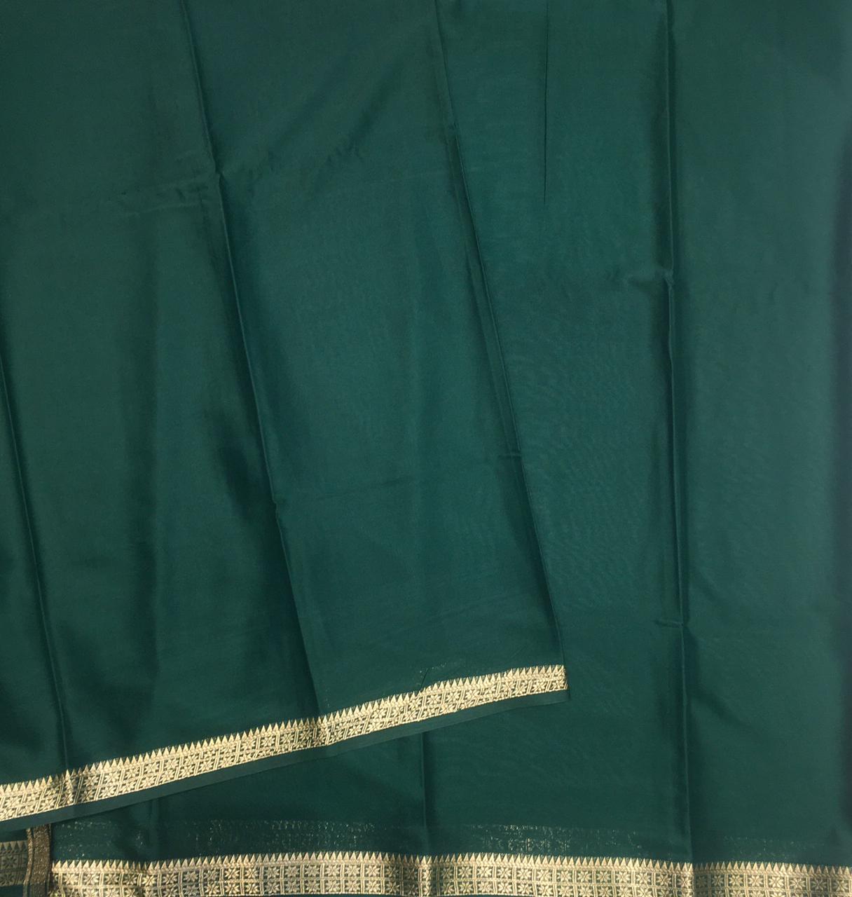 Semi Mysore crepe saree (product code:4091-02)