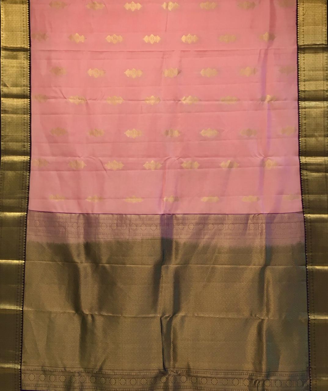 Pure Mix Korvai Kanjivaram Silk Saree (Product Code: 3689)
