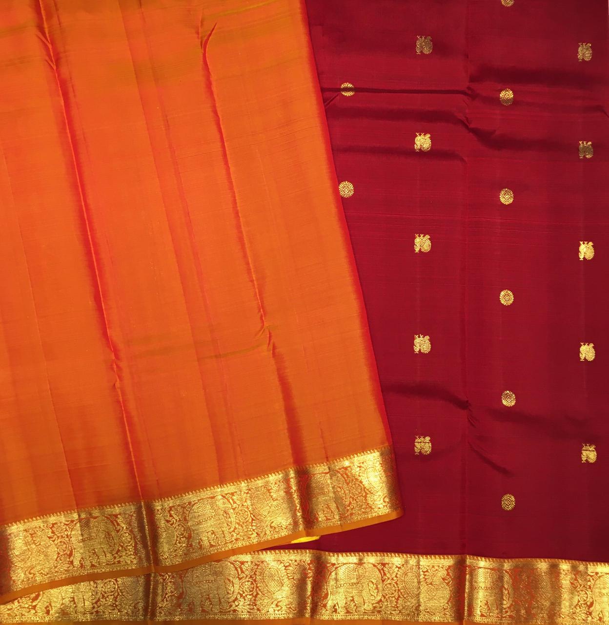 Pure Kanjivaram Traditional Silk Saree (Product Code: 3627)