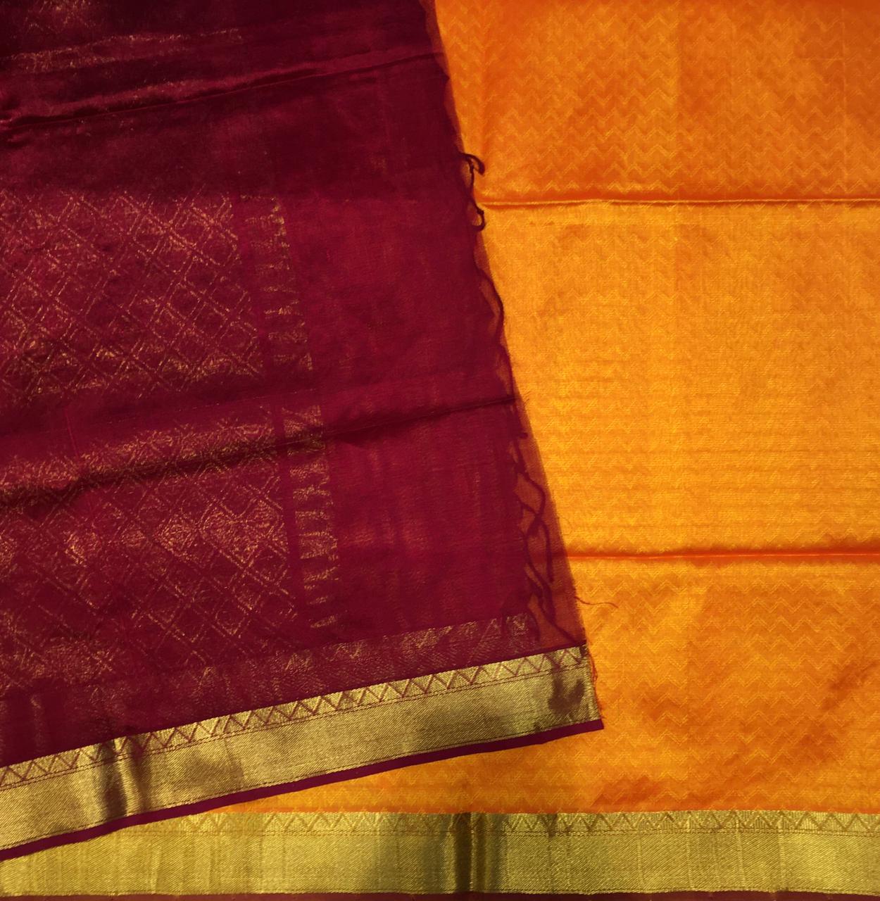 Traditional Silk Cotton Saree (Product code:A16148)