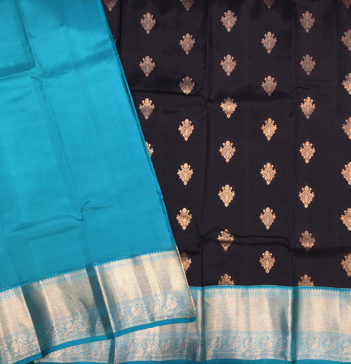 Pure Mix Korvai Kanjivaram Silk Saree (Product Code:4203)