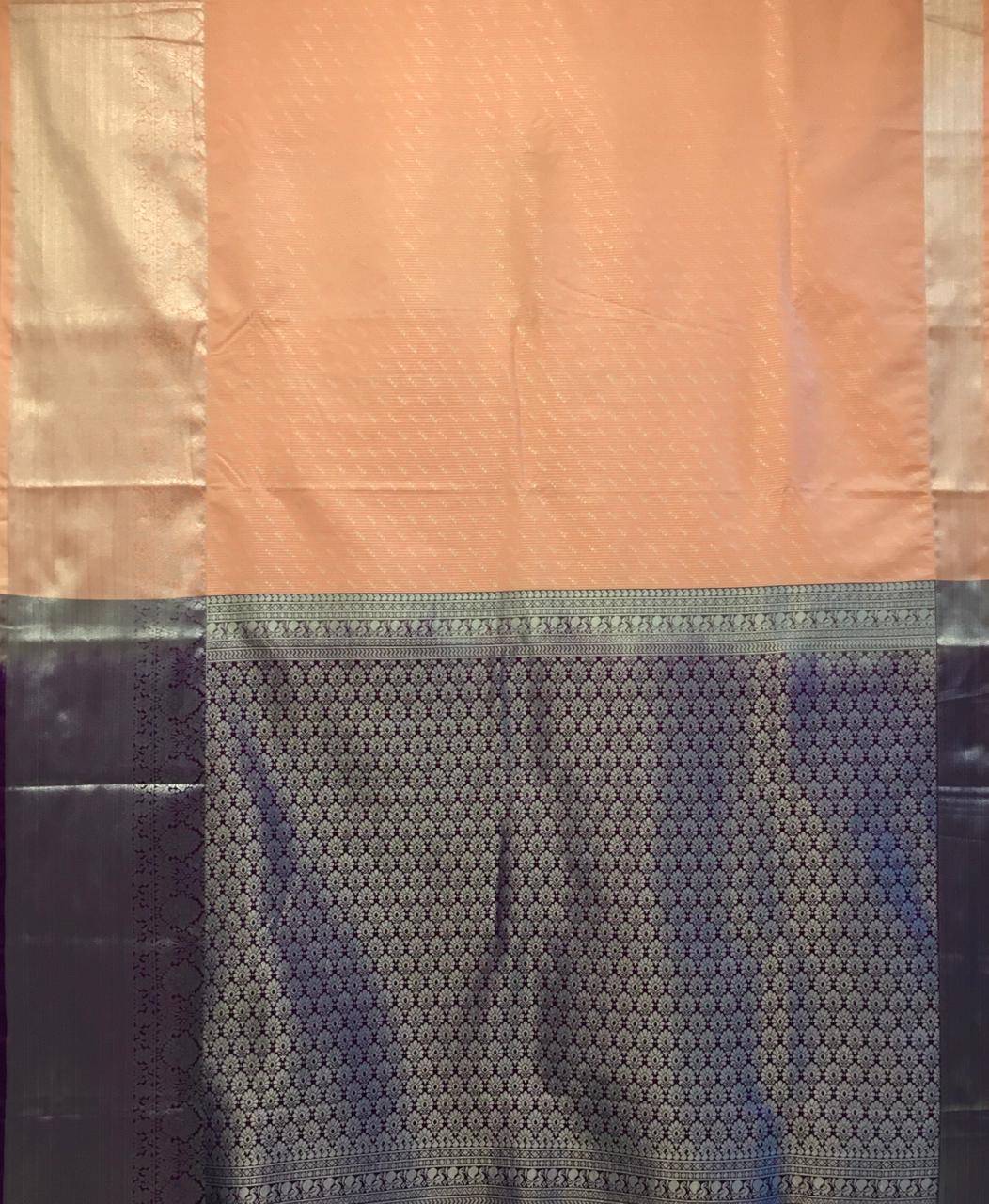 Semi Kanjivaram Saree (Product Code:1555)