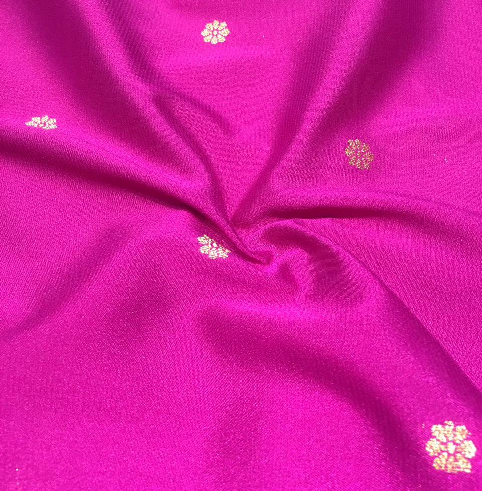 Semi Mysore Crepe Saree (Product Code: 3359-03)