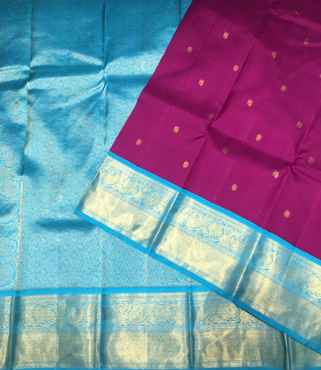 Pure Korvai Kanjivaram Silk Saree (Product Code : 3045)