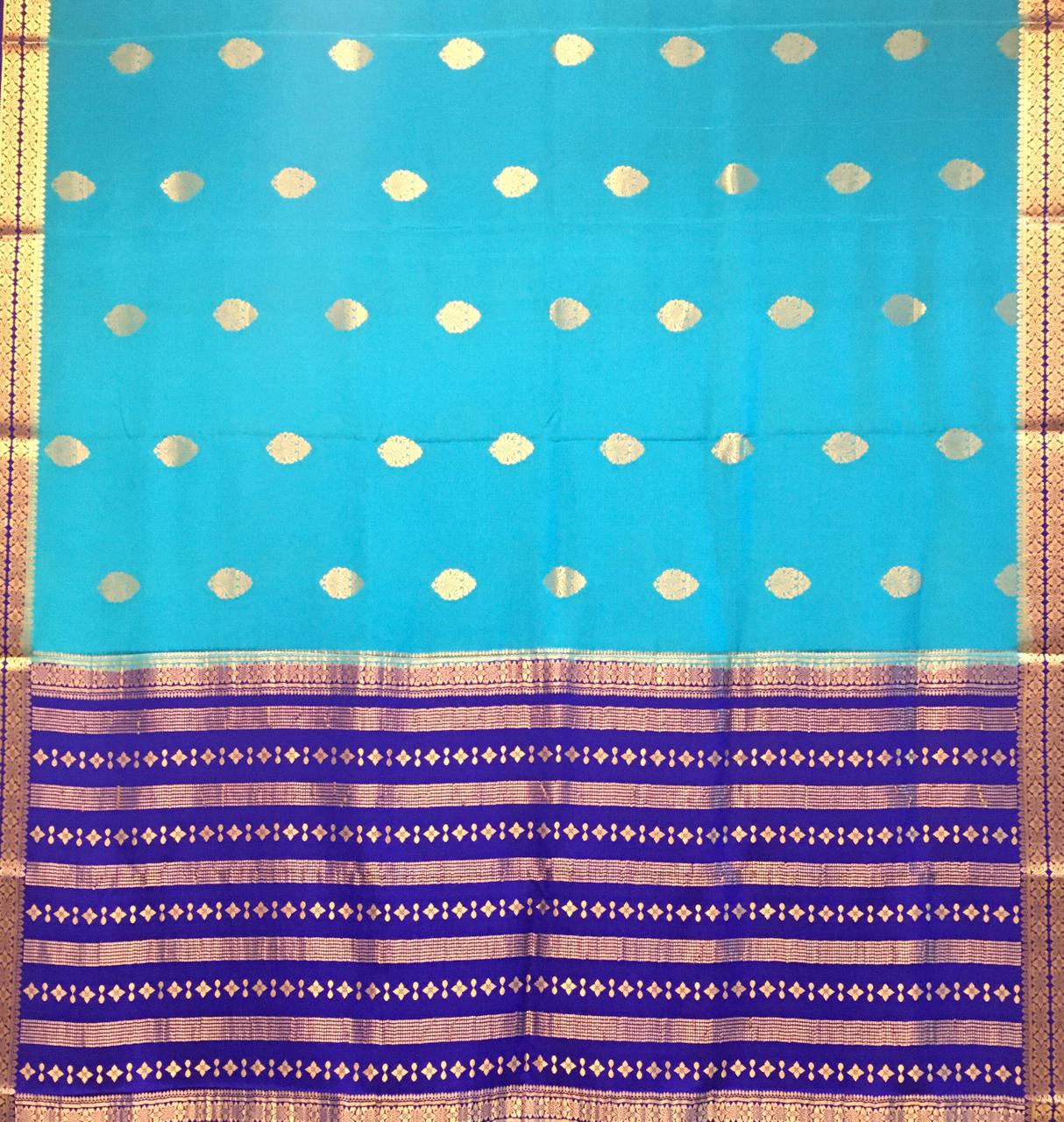 Pure Mysore Crepe Saree (Product Code:1546)