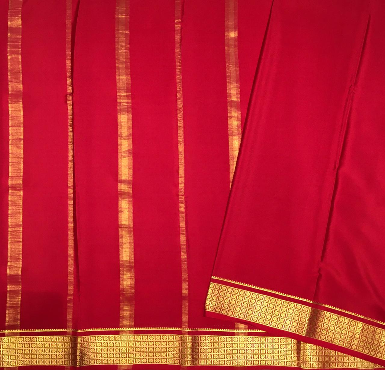 Pure Mysore crepe saree (Product code: 3554)