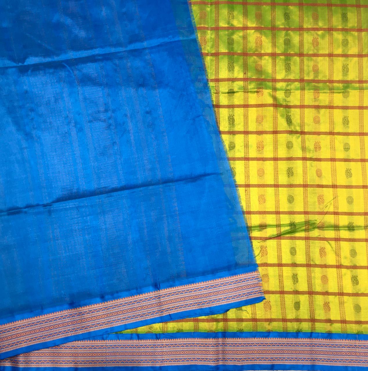 Traditional Silk Cotton Saree (Product Code:A24046)