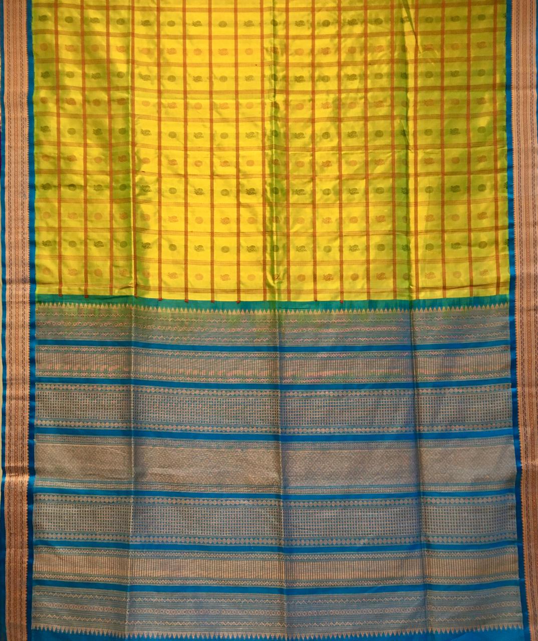 Traditional Silk Cotton Saree (Product Code:A24046)