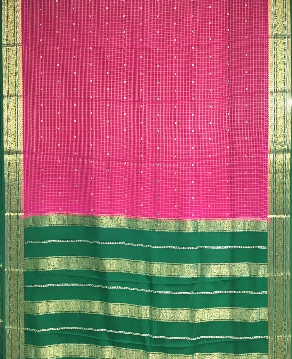 Pure Mysore Crepe Saree (Product Code : 4416-01)