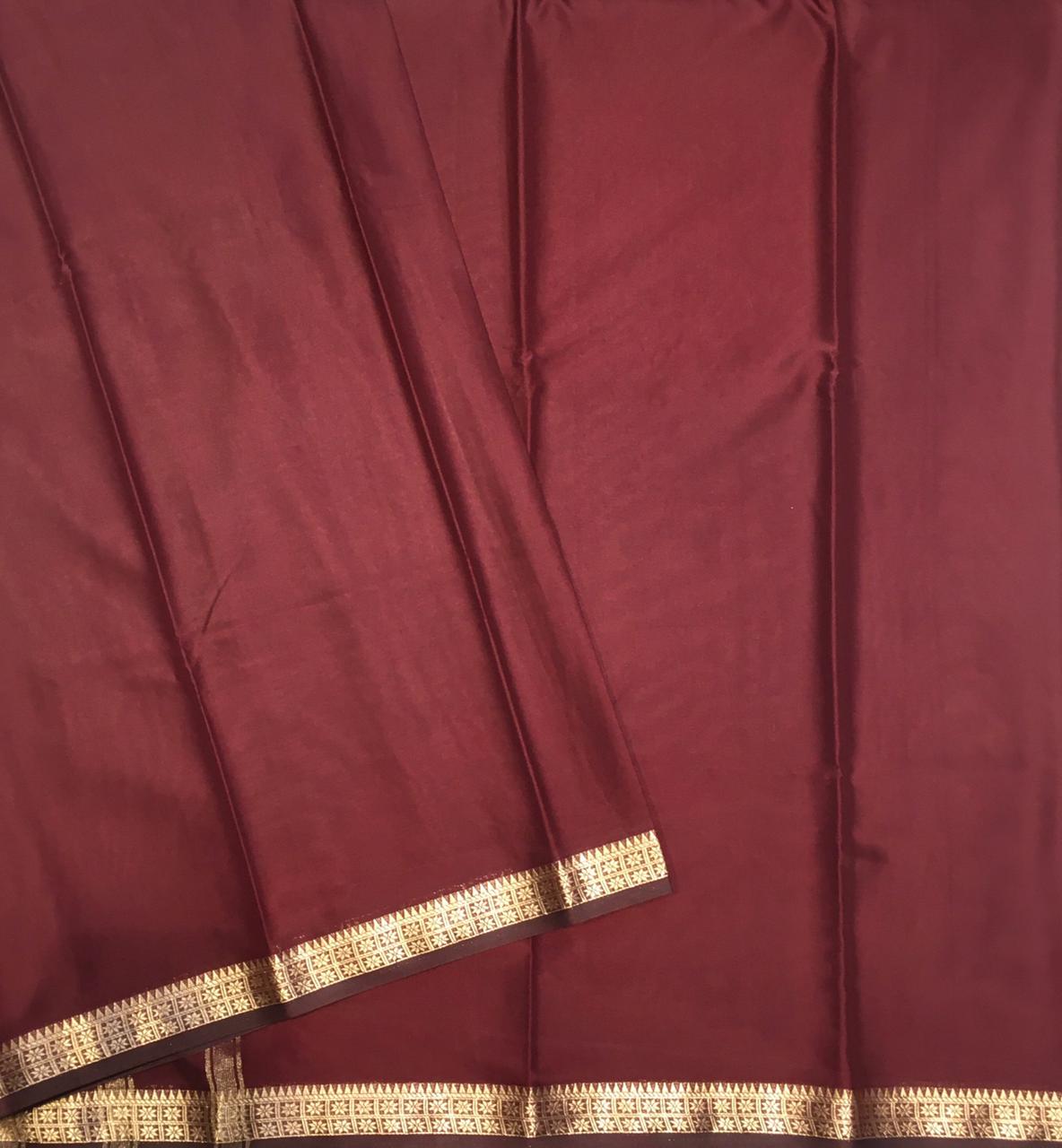 Semi Mysore crepe saree (Product code:4091-03)