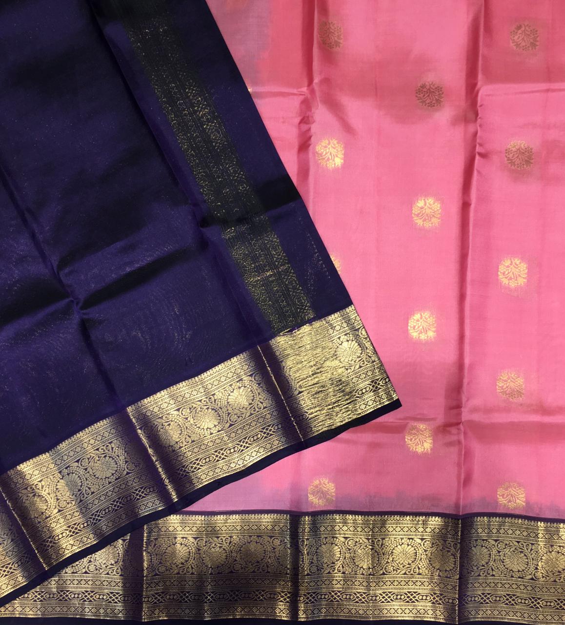 Pure Mix Korvai Kanjivaram Silk Saree (Product Code: 3690)