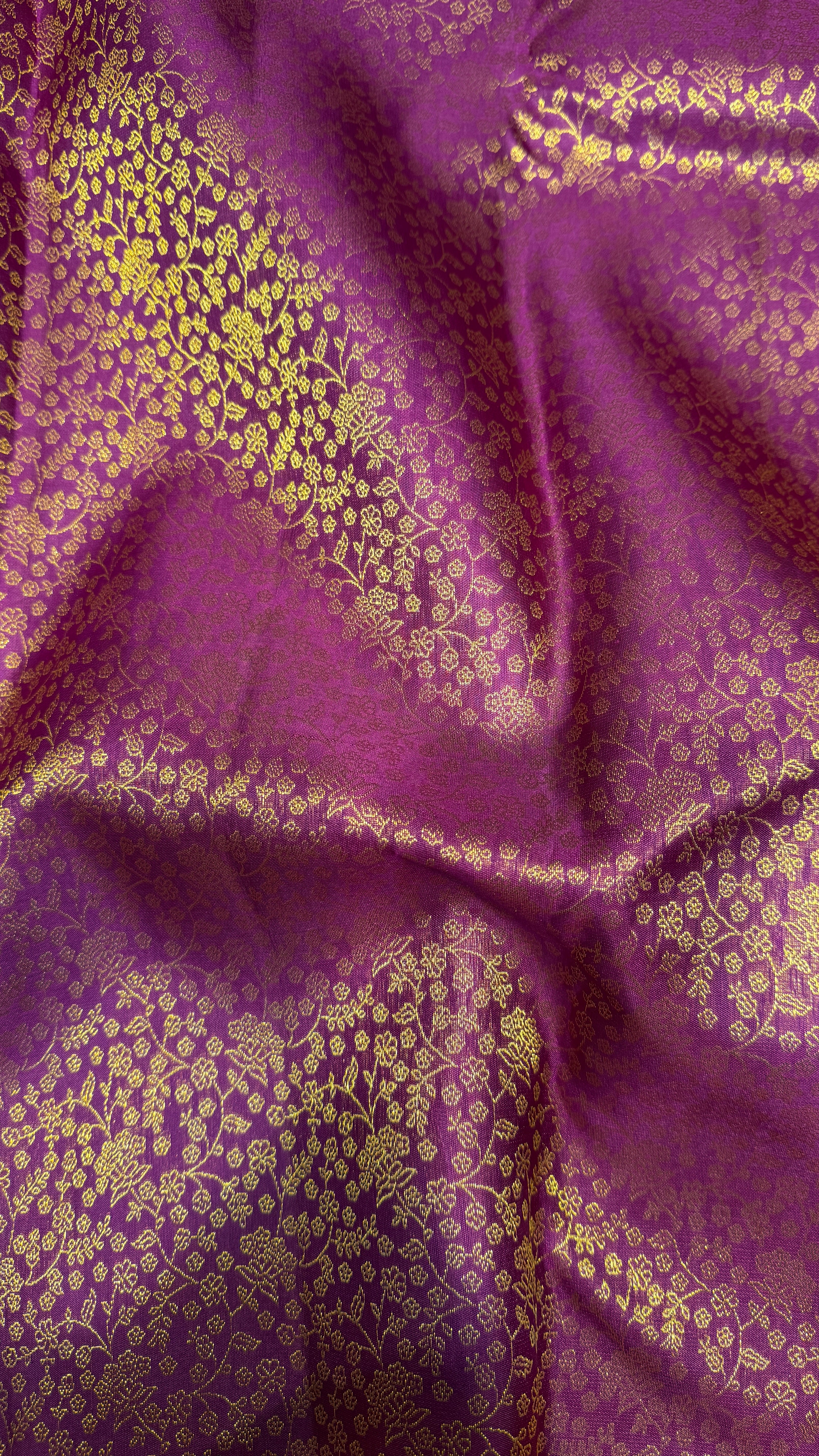 PURPLE AND ORANGE BRIDAL KANJIVARAM SILK SAREE-view2