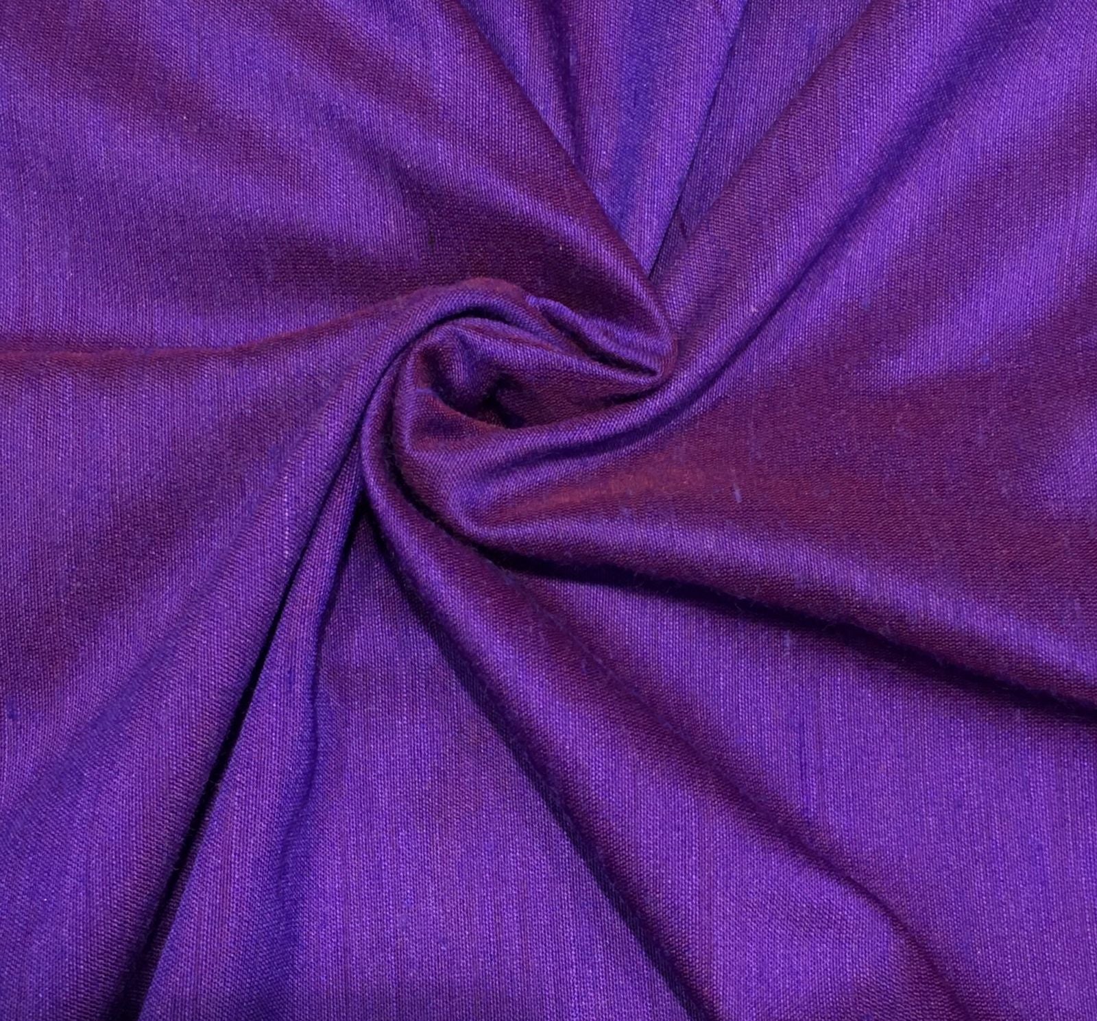 Royal Blue And Red 9-Yards Silk Cotton Saree