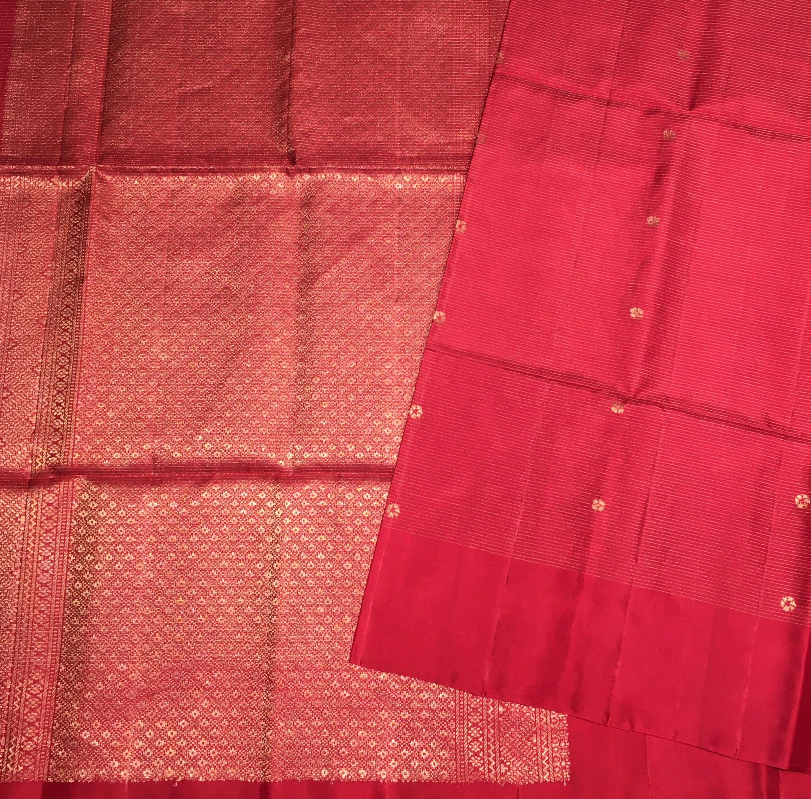 Dark Maroon Kanjivaram Soft Silk Saree-view1